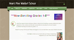 Desktop Screenshot of heartpineschool.org